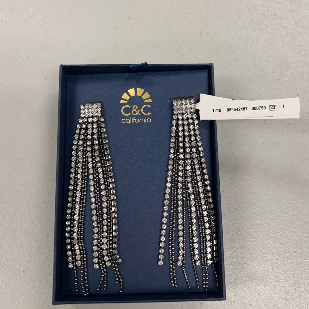 C&C California Silver Chandelier Earrings